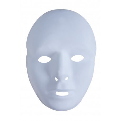 Masque adulte blanc PVC 2