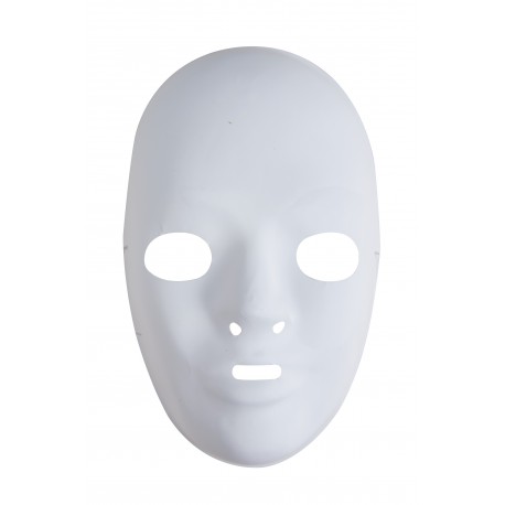 Masque adulte blanc PVC 3