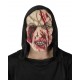 Masque adulte latex cagoule zombie oeil pendant